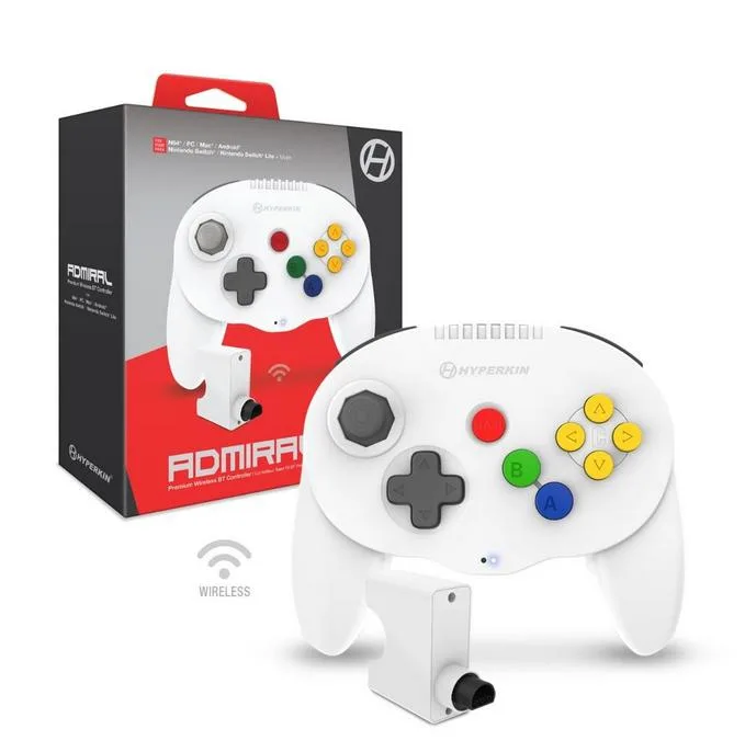 HYPERKIN CONTROLLER WIRELESS ADMIRAL PREMIUM WHITE
