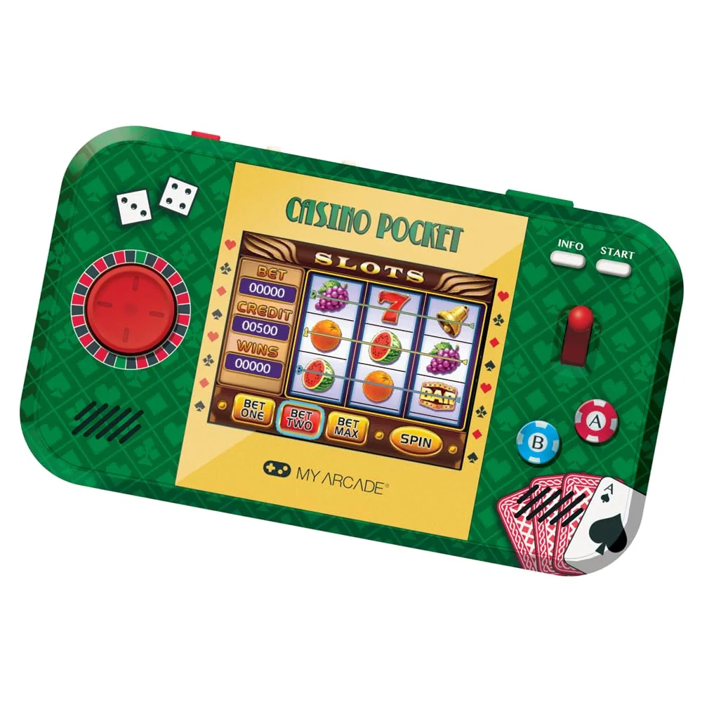 MY ARCADE MICRO POCKET CASINO PORTABLE GAMING SYSTEM
