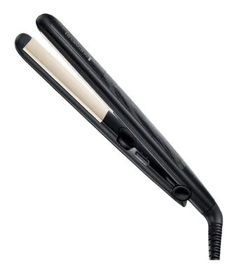 Plancha de pelo Remington Ceramic Straight S3500 con funda y peine Negro