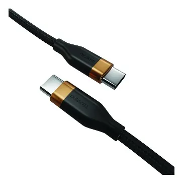 Cable Duracell USB-C a USB-C 60 W 1 m Negro