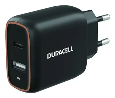 DURACELL POWER WALL CHARGER 1XUSB-A + 1XUSB-C 20W DRACUSB19-EU