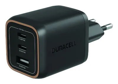 DURACELL POWER WALL CHARGER 1XUSB-A + 2XUSB-C 65W DRACUSB25-EU