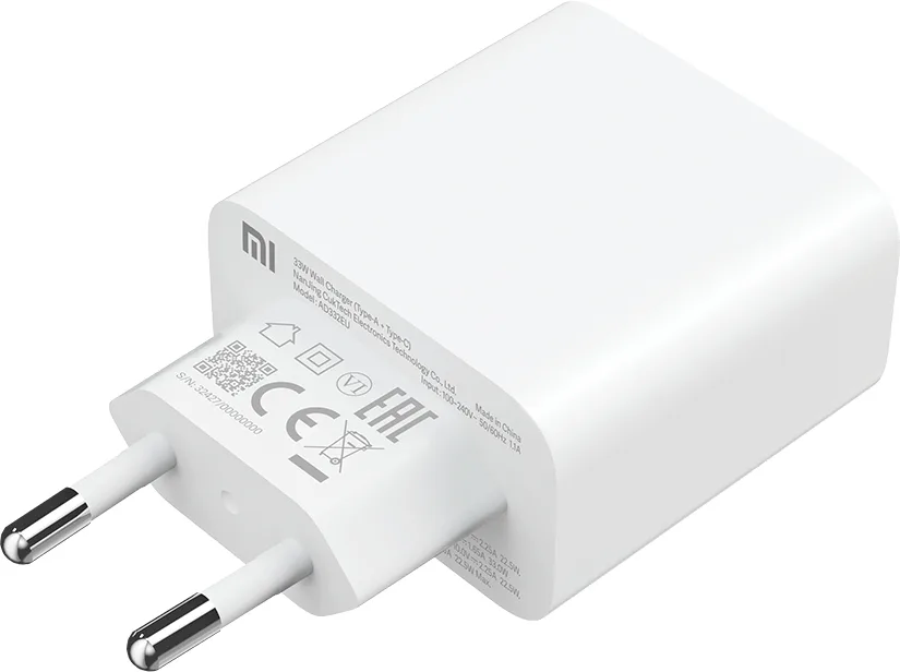 XIAOMI MI 33W WALL CHARGER (TYPE-A+TYPE-C) EU BHR4996GL