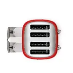 SMEG TOASTER 4x4 50´STYLE RED TSF03RDEU — imagen 5