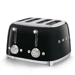SMEG TOASTER 4X4 50´STYLE BLACK TSF03BLEU — imagen 1