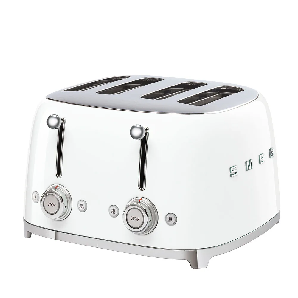 SMEG TOASTER 4X4 50´STYLE WHITE TSF03WHEU