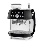 SMEG ESPRESSO MACHINE 50'STYLE WITH INTEGRATED GRINDER BLACK EGF03BLEU — imagen 1