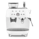 SMEG ESPRESSO MACHINE 50'STYLE WITH INTEGRATED GRINDER WHITE EGF03WHEU — imagen 3