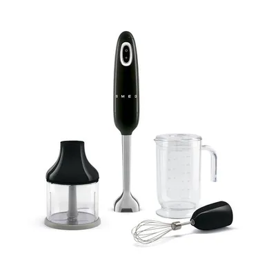 Batidora de mano Smeg 50's Style HBF03BLEU 700 W con accesorios Negro