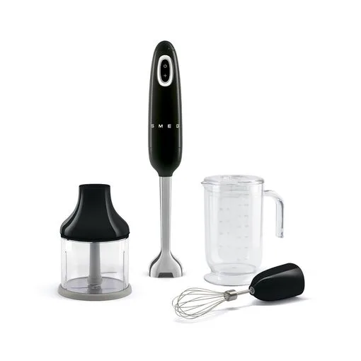Batidora de mano Smeg 50's Style HBF03BLEU 700 W con accesorios Negro