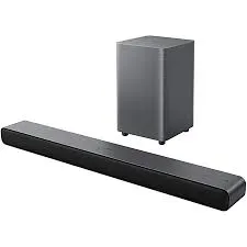 Barra de sonido TCL S55H 2.1 Dolby Atmos 220 W con subwoofer inalámbrico Titanio