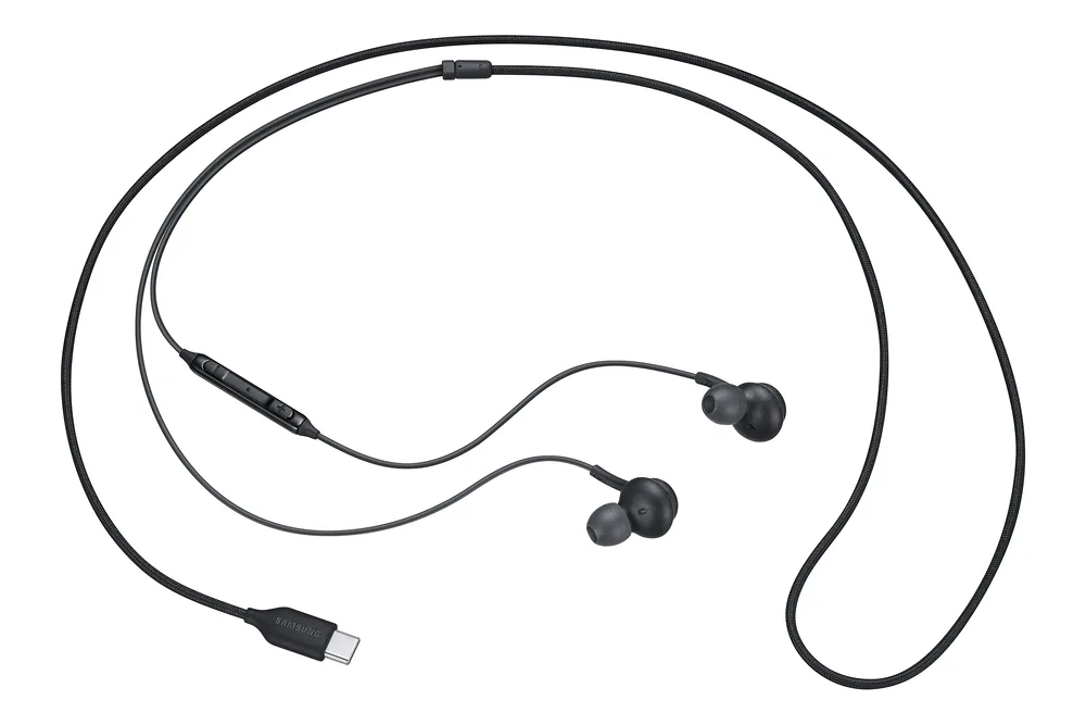 SAMSUNG EARPHONES IN-EAR CABLE USB-C MICROPHONE VOL. CONTROL BLACK BY AKG EO-IC100BBEGEU